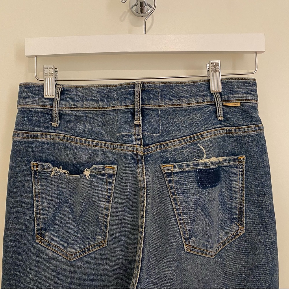 Mother The Hustler Ankle Fray (semi-rigid); Size 29